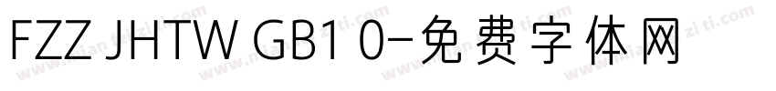 FZZ JHTW GB1 0字体转换